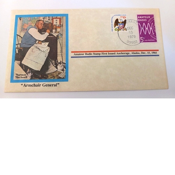 Norman Rockwell Collection 3 Stamped Envelopes - Picture 2 of 6